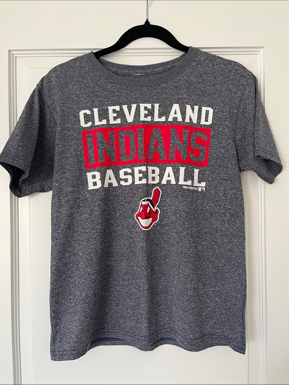 Cleveland Indians Gray Graphic Baseball T-Shirt